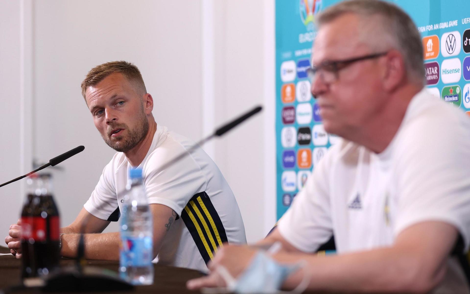 Sebastian Larsson och Janne Andersson reagerar på Uefas beslut att stoppa hbtq-manifestationen i München. 