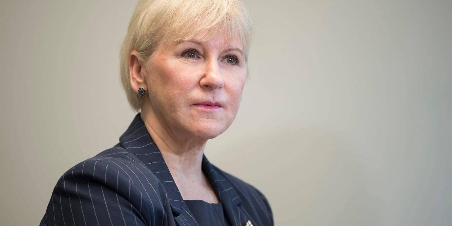 Utrikesminister Margot Wallström (S). Arkivbild.