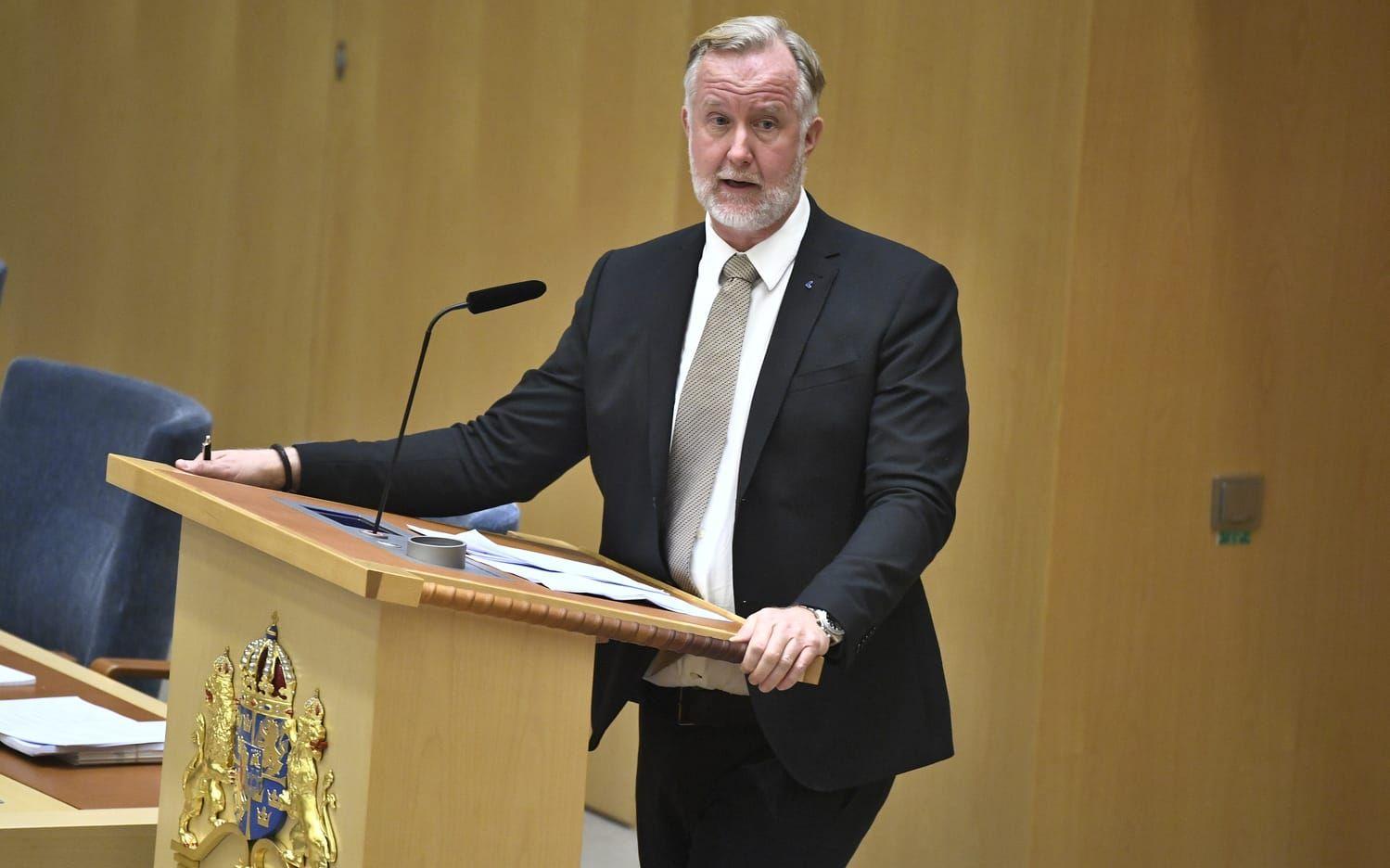 STOCKHOLM 20191113
Johan Pehrson (L) under den EU-politiska partiledardebatten i riksdagshuset.
Foto: Claudio Bresciani / TT kod 10090