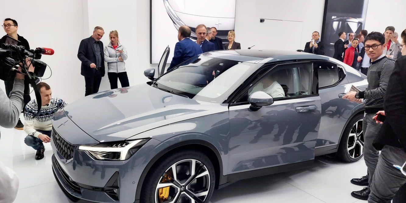 Volvo Cars Polestar 2 fick mycket uppmärksamhet i Genève.