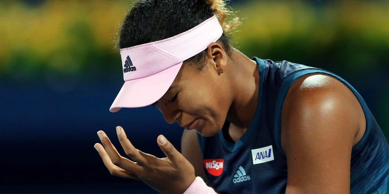 Naomi Osaka blev utslagen direkt i sin första match som världsetta.