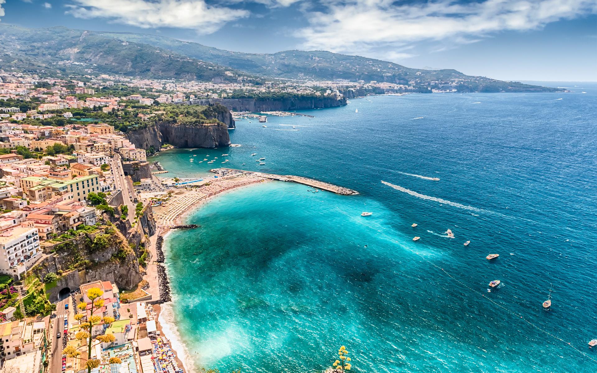 Italienska Sorrento ligger i södra Italien.