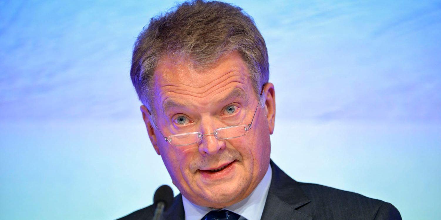 Finlands president Sauli Niinistö. Arkivbild.