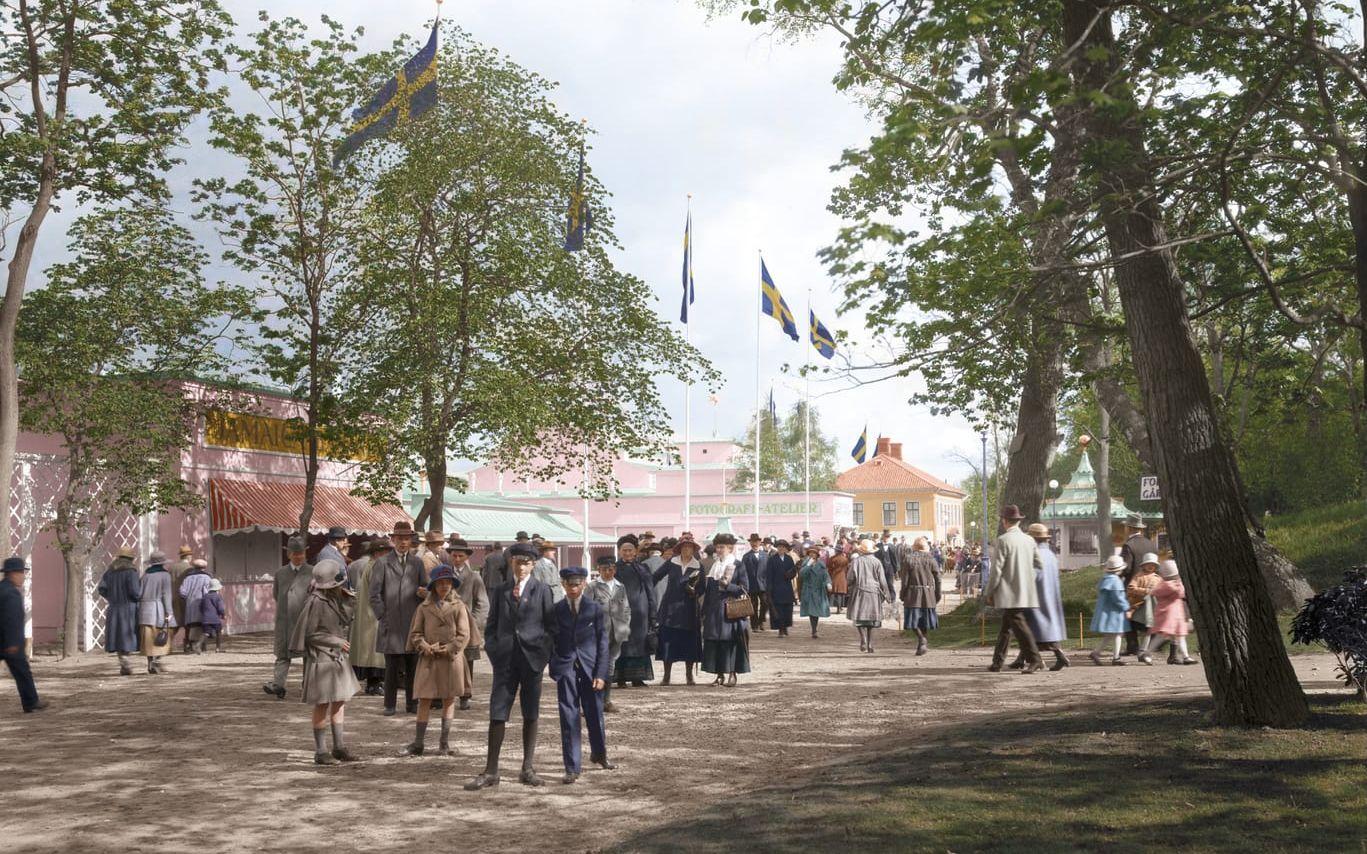 Liseberg i går och i dag. 