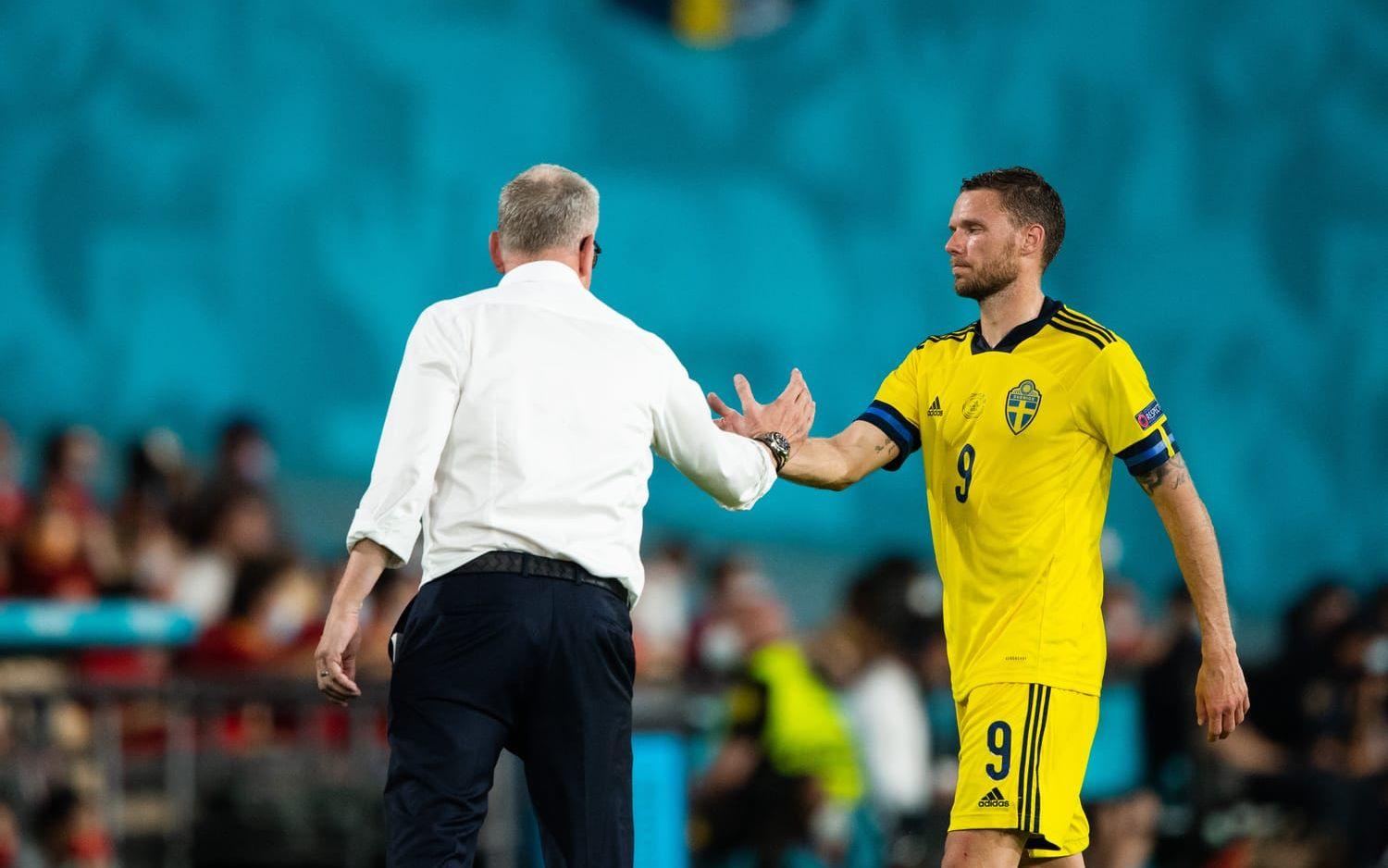 Marcus Berg missade en jättechans mot Spanien och fick, till följd av det, ta emot en uppsjö av hatiska kommentarer på sociala medier. 