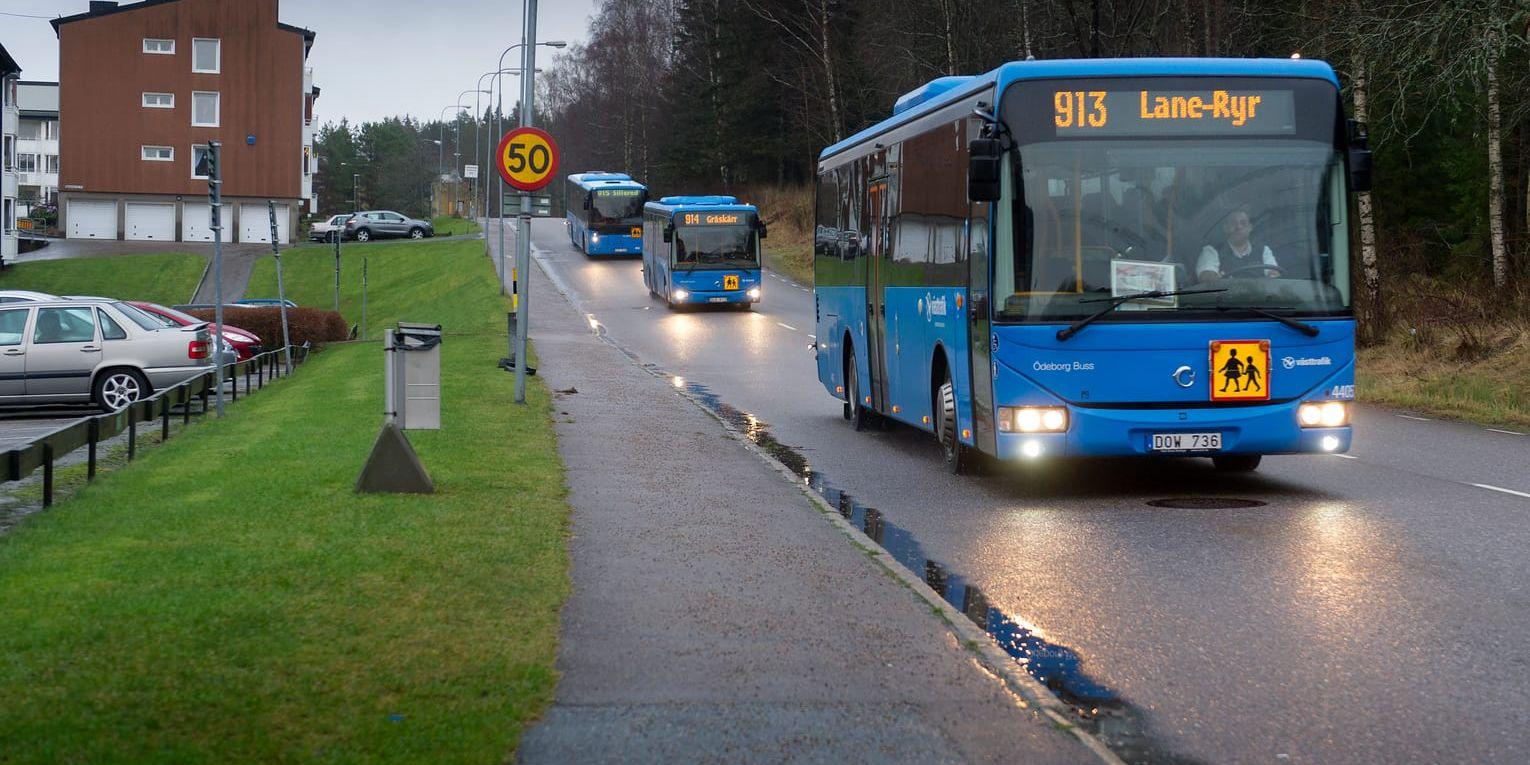 Det var bättre förr. Skolbuss som kördes av Västtrafik. (arkivbild)