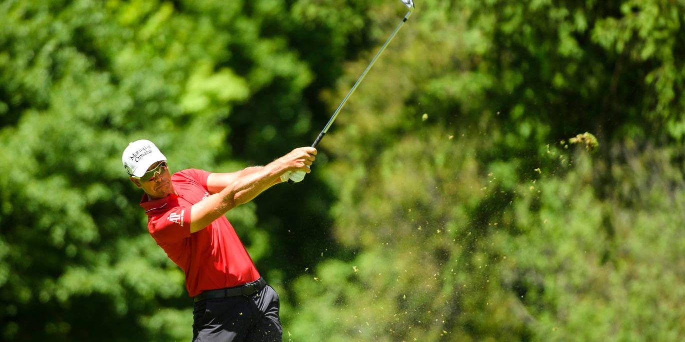 Henrik Stenson på tredje hålet.