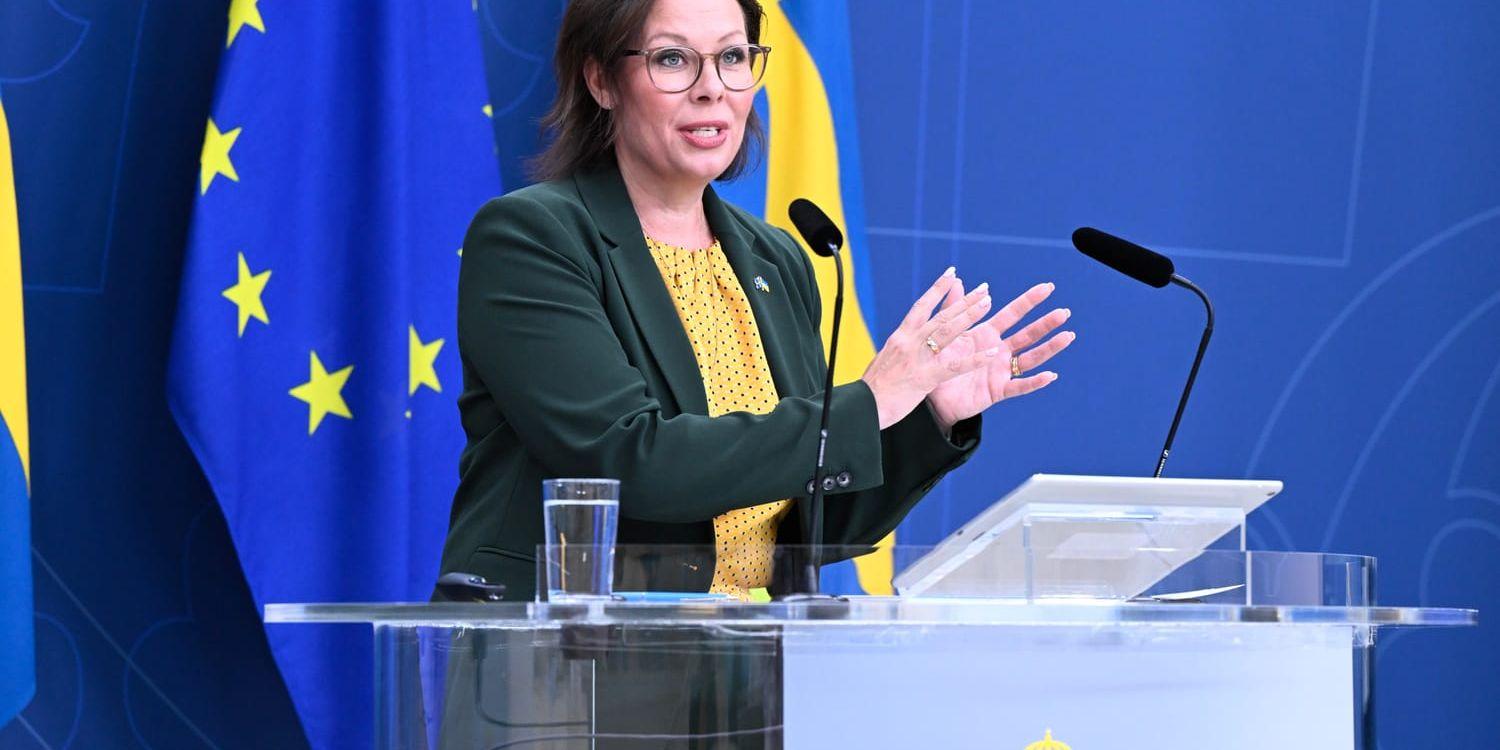 Migrationsminister Maria Malmer Stenergard (M).