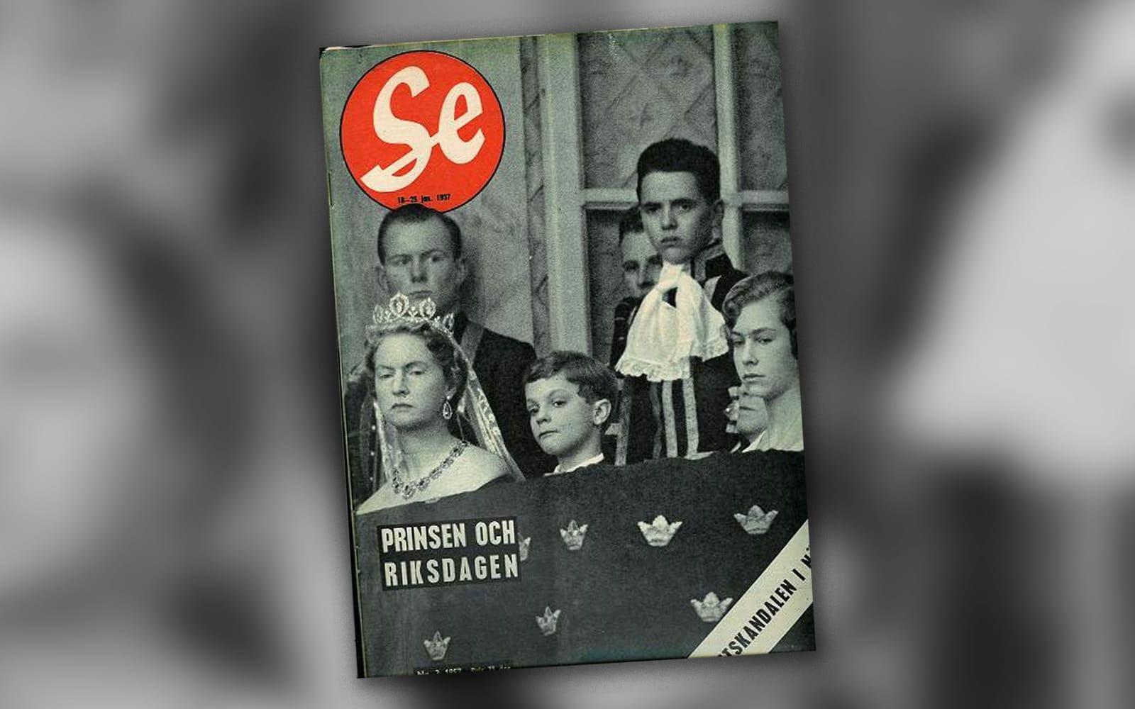 1957: Dags för ett besök i riksdagen. Visst är han lik Estelle?