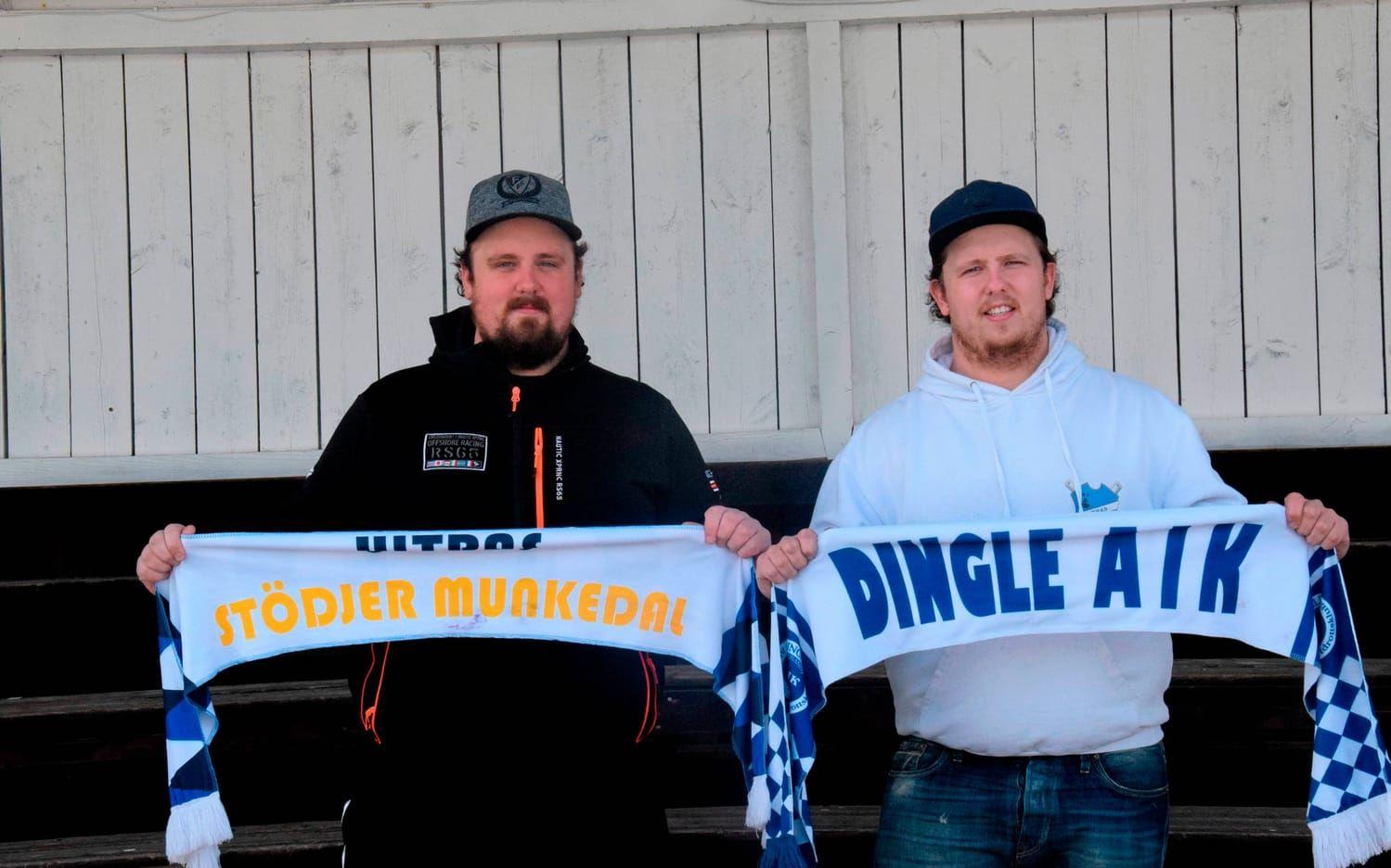 Bröderna David och Staffan Hansson stöttar idrotten i Munkedal genom supporterklubben Ultras