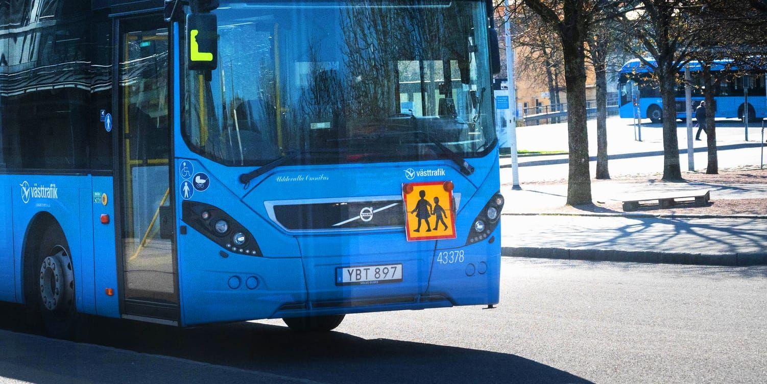 Skolbuss, skolskjuts, busstrafik, Kampenhof, buss, Uddevalla, Västtrafik