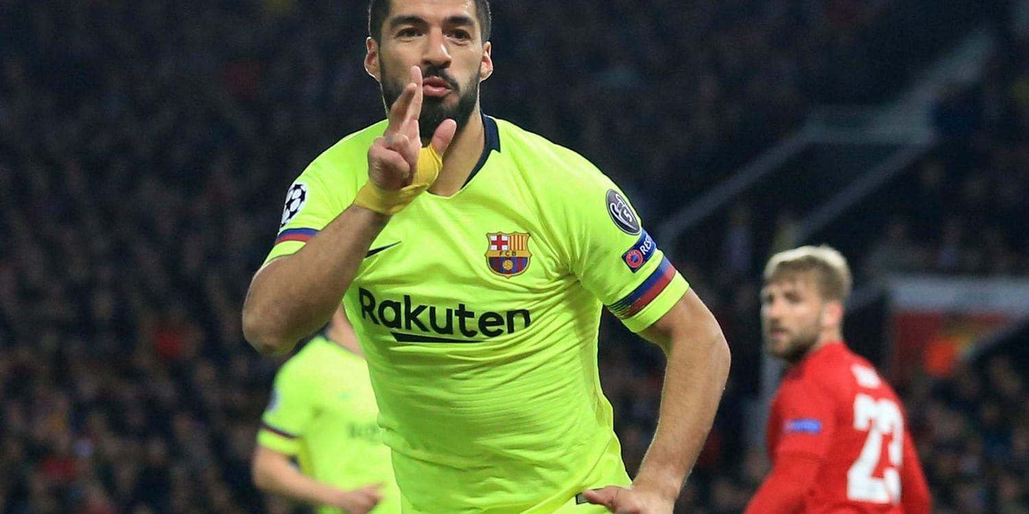 Luis Suarez fick inte målet – men Barcelona fick vinsten på Old Trafford mot Manchester United.