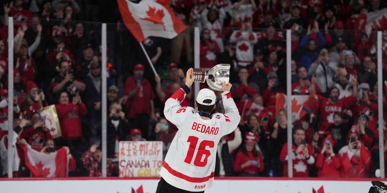 Chicago får välja först i den kommande NHL-draften och väntas knycka supertalangen Connor Bedard. Arkivbild.