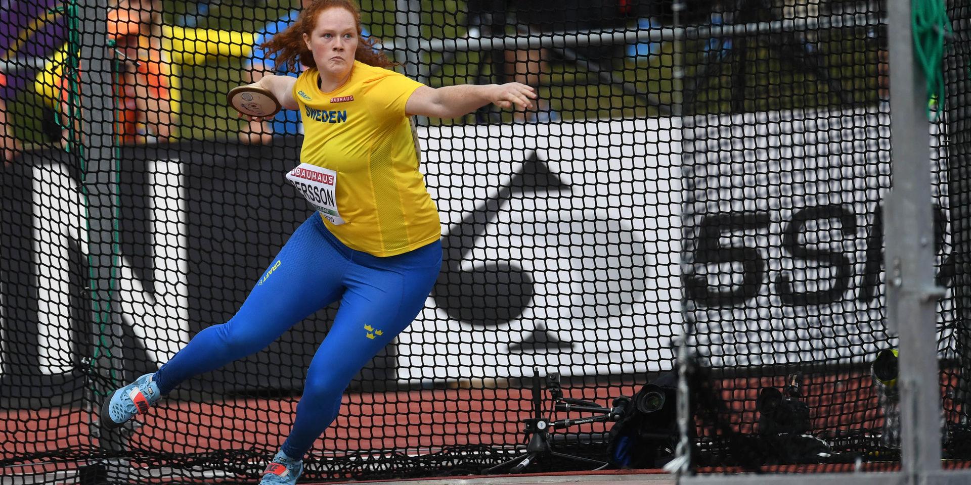 &quot;Jag är glad att jag fick vara med här i dag. Och jag tar med en massa erfarenheter&quot;, säger Daniella Persson efter JEM-finalen i diskus.